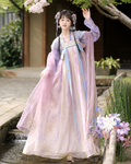 【Yueran Puxiang】Women’s Tang Style Embroidered Chest-High Ruqun Hanfu Set