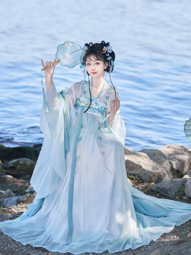 【Qingyao】Women’s Daily Qixiong Ruqun Hanfu-Inspired Spring Summer Dress
