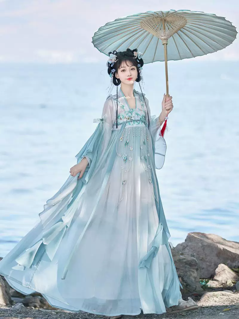 【Qingyao】Women’s Daily Qixiong Ruqun Hanfu-Inspired Spring Summer Dress