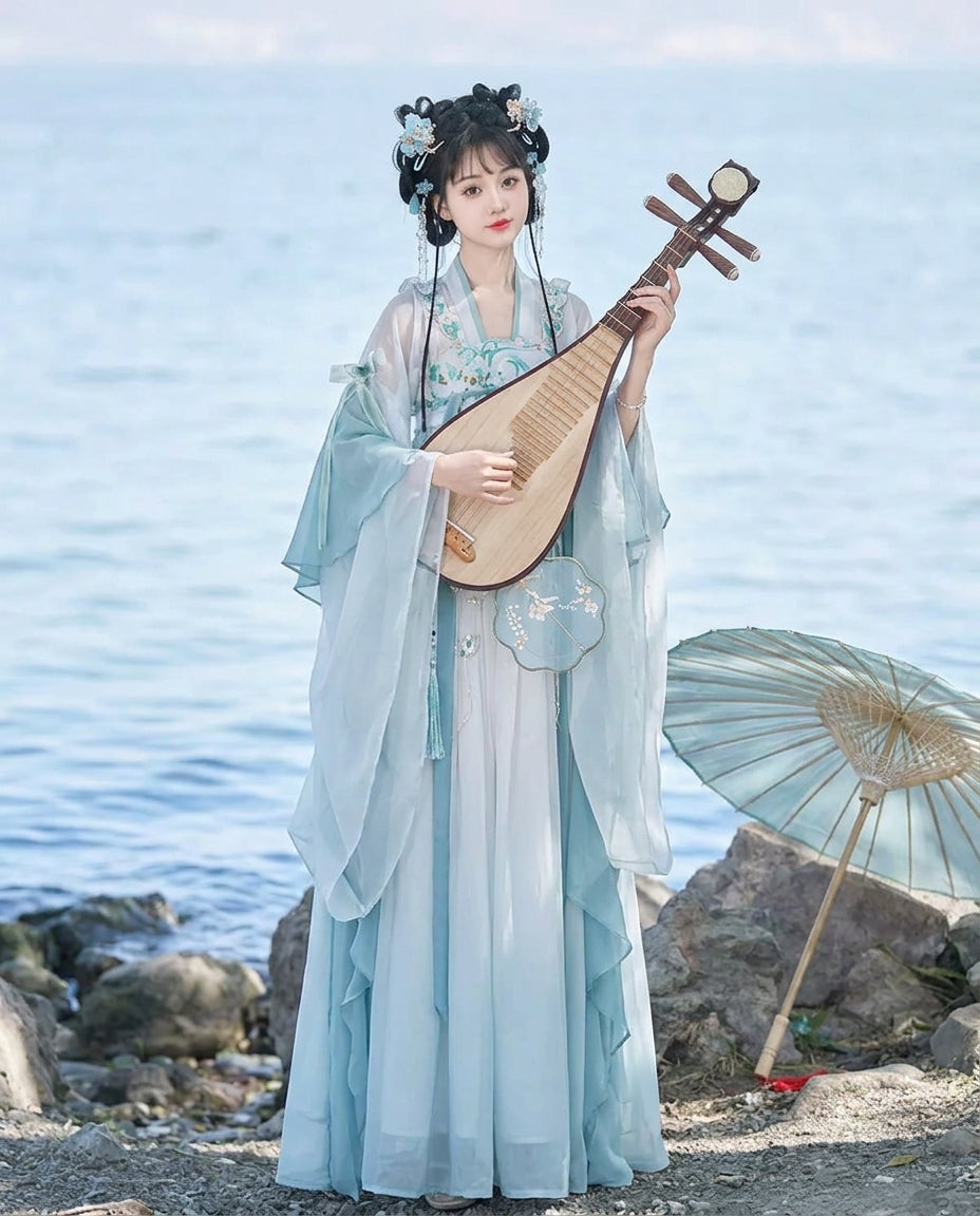 【Qingyao】Women’s Daily Qixiong Ruqun Hanfu-Inspired Spring Summer Dress