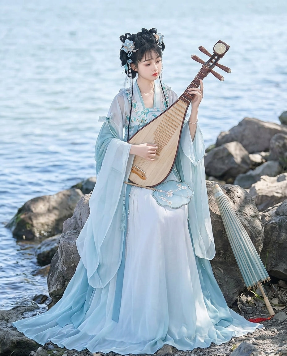 【Qingyao】Women’s Daily Qixiong Ruqun Hanfu-Inspired Spring Summer Dress